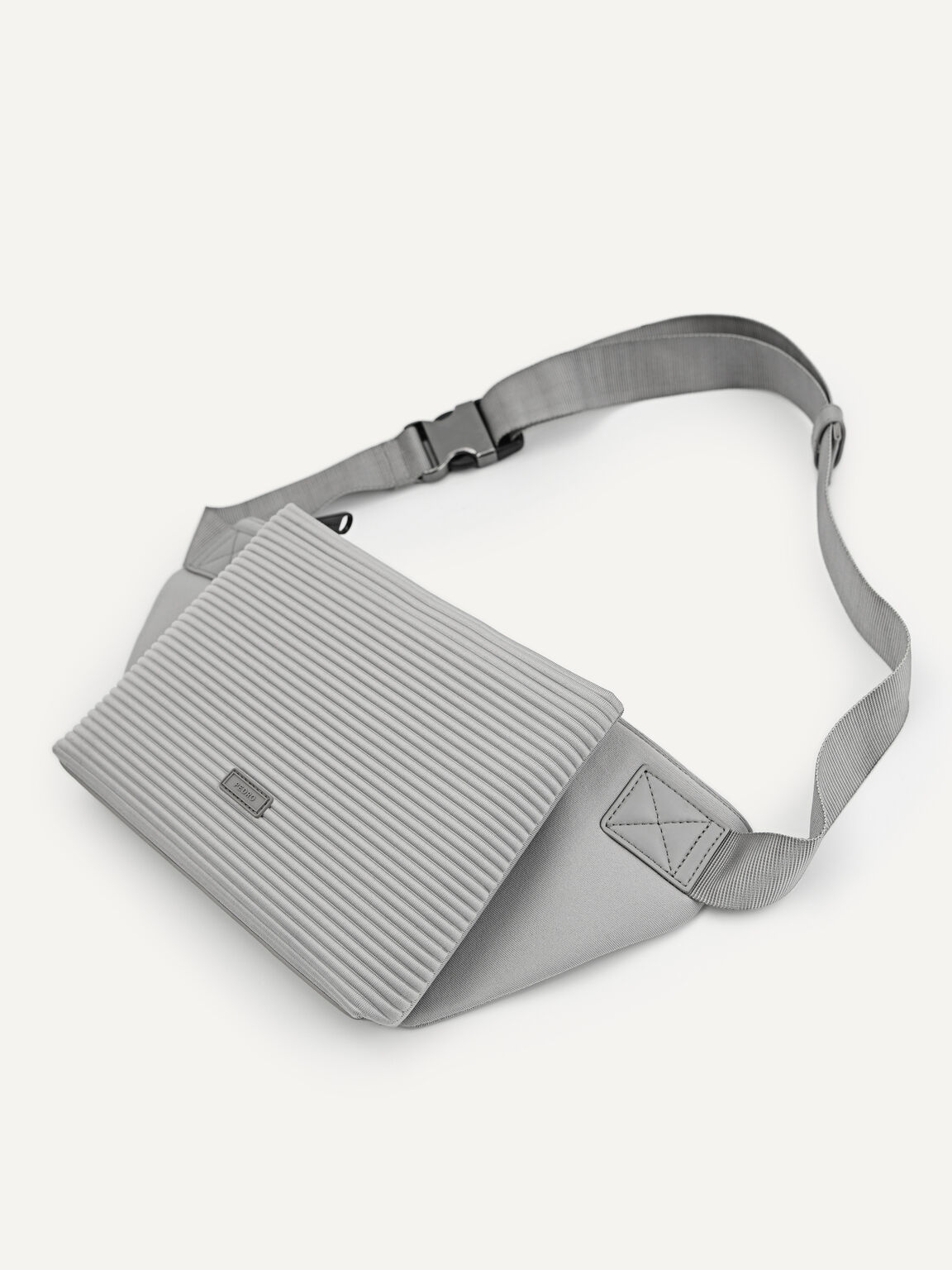 rePEDRO Pleated Sling Pouch, Grey, hi-res