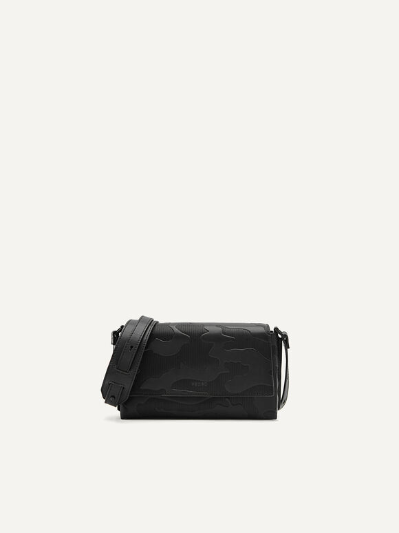Leather Sling Pouch, Black