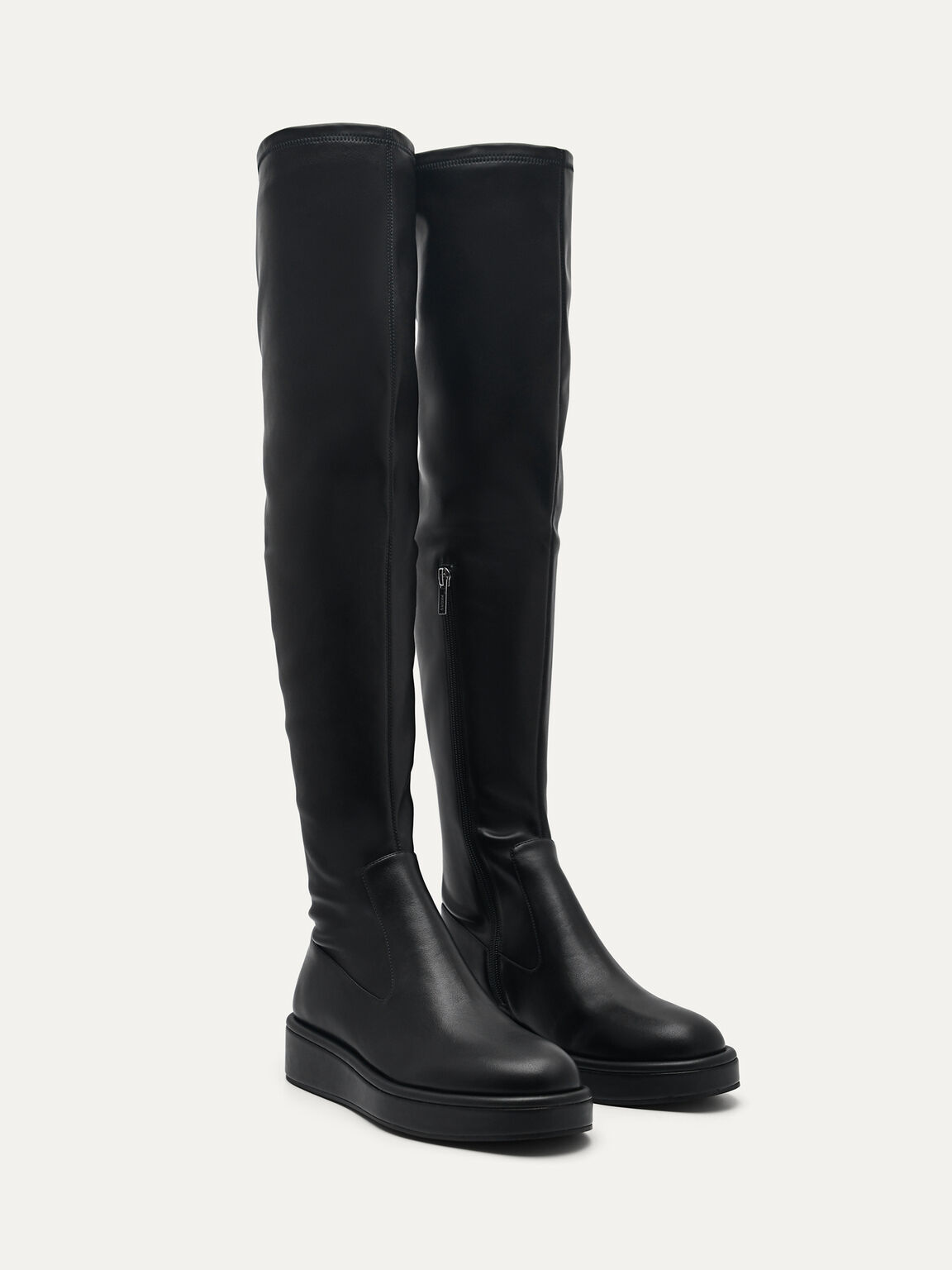 Dessau Knee-High Boots, Black