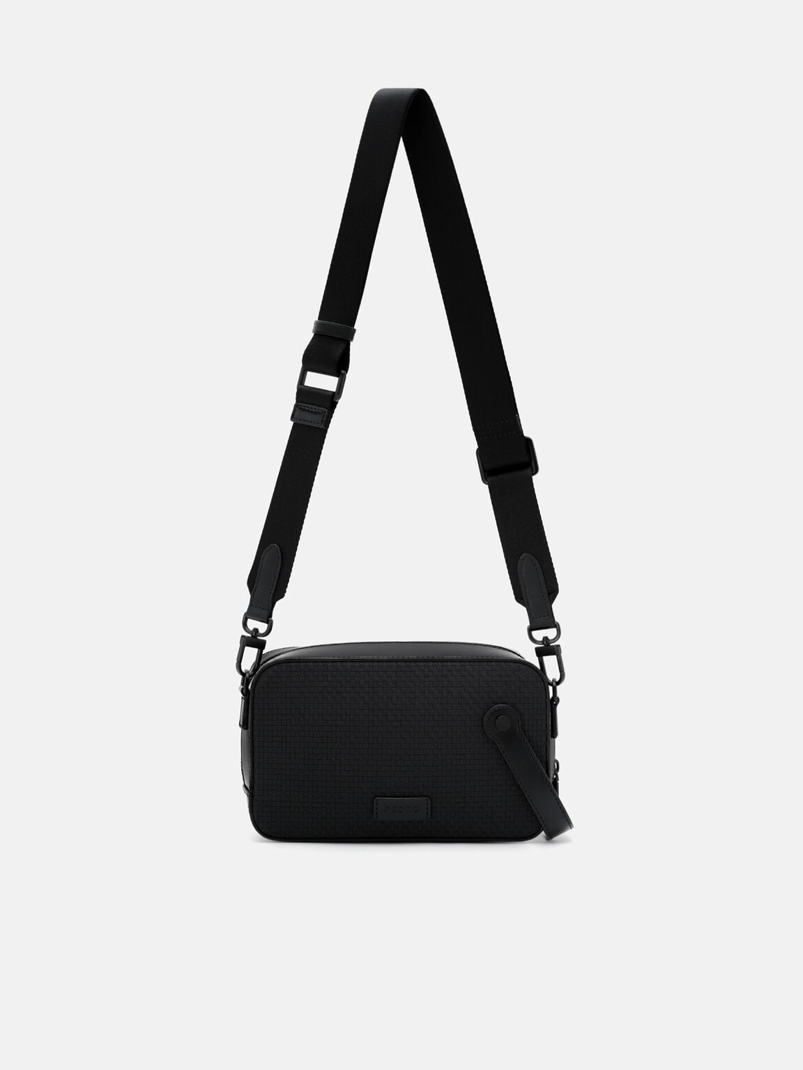 Leather Sling Bag, Black