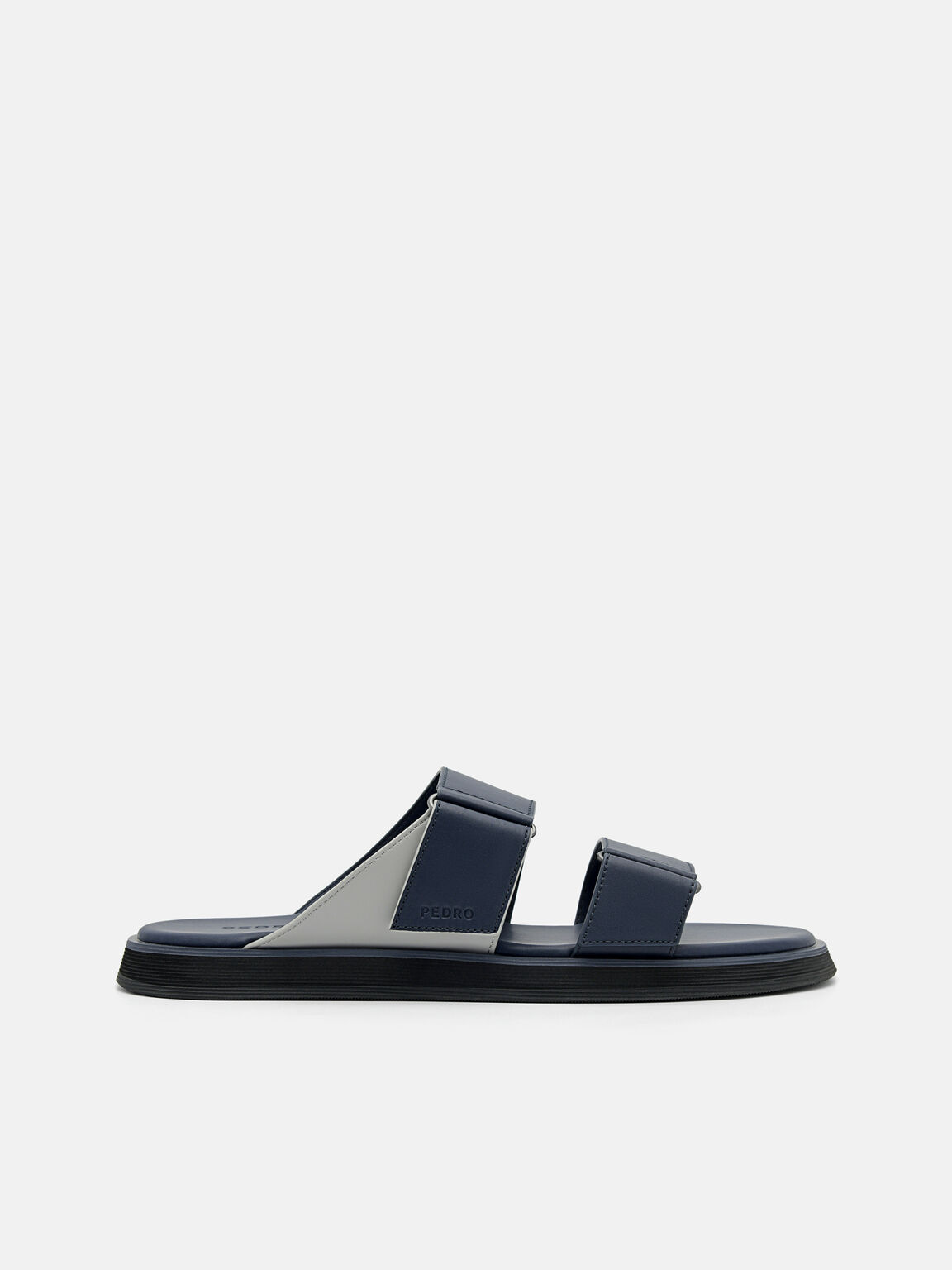 Velcro Slide Sandals, Navy