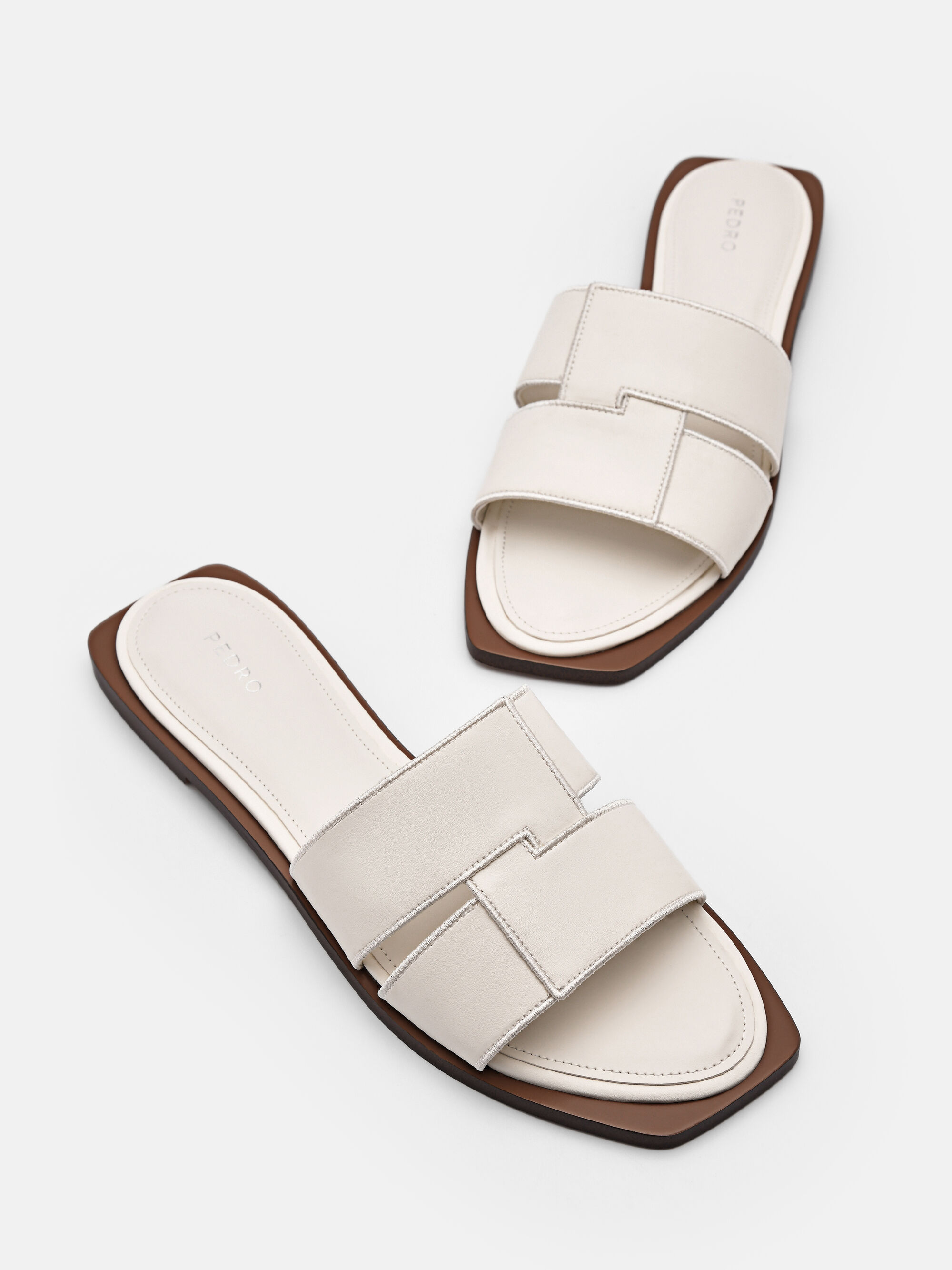 Chalk Iza Flat Sandals - PEDRO SG