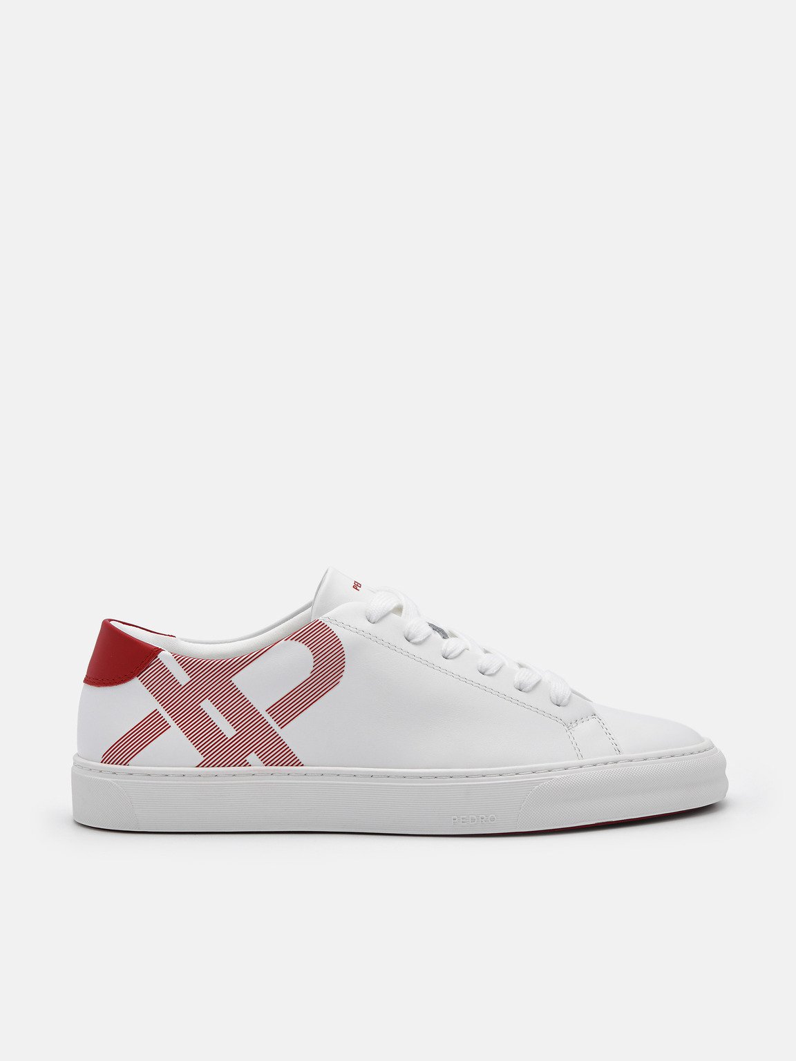 Women's PEDRO Icon Ridge Leather Sneakers, White