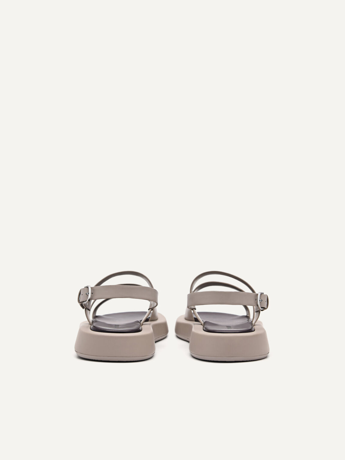Cube Strappy Sandals, Taupe