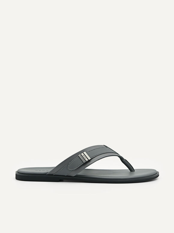 Thong Sandals, Dark Grey