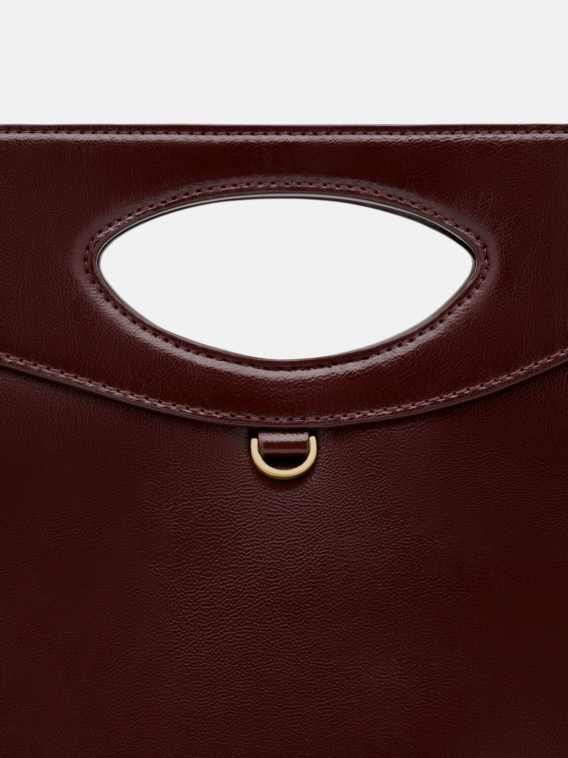 Cassier Shoulder Bag, Wine Wrinkled