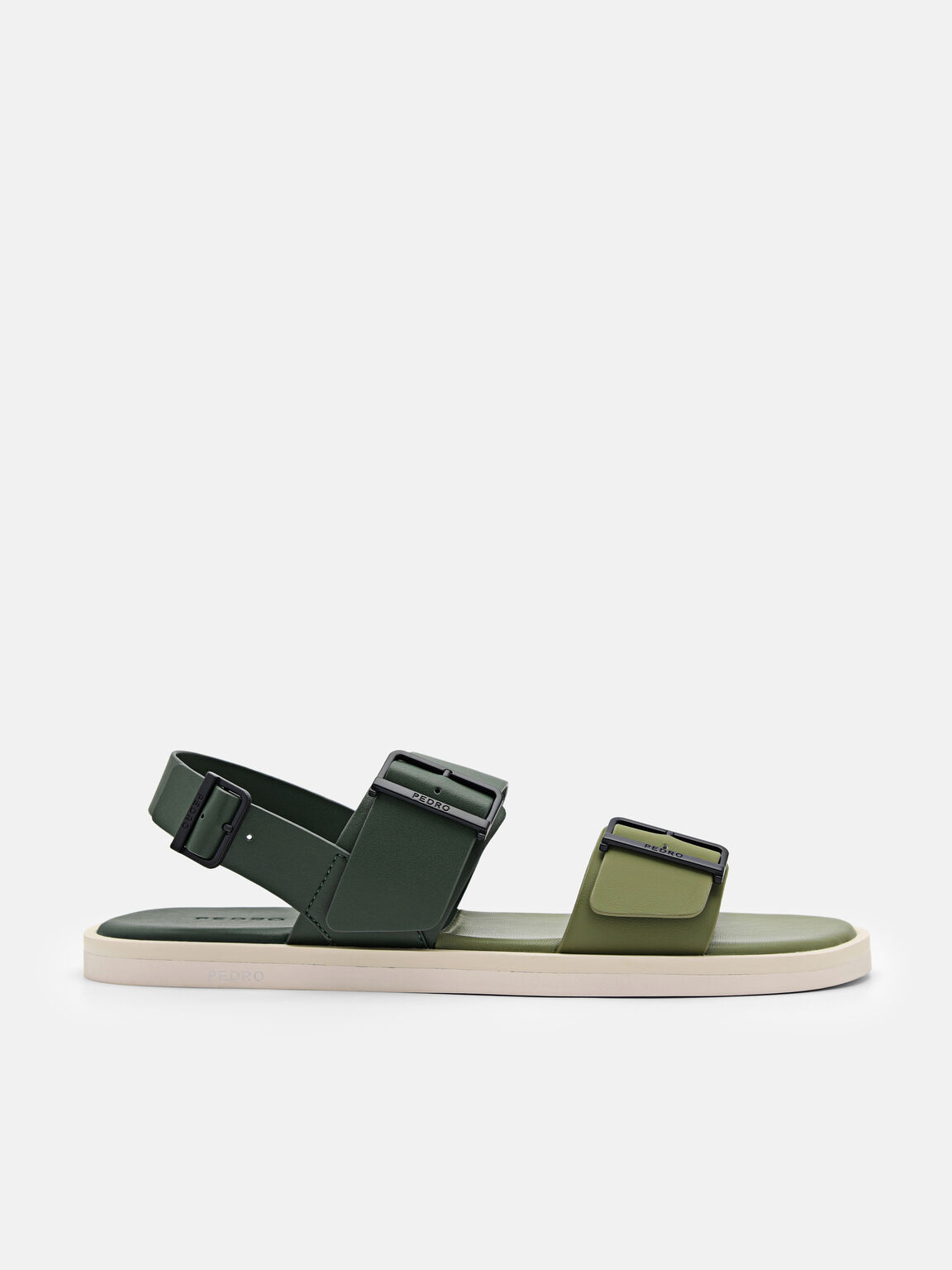 Ripley Backstrap Sandals, Dark Green