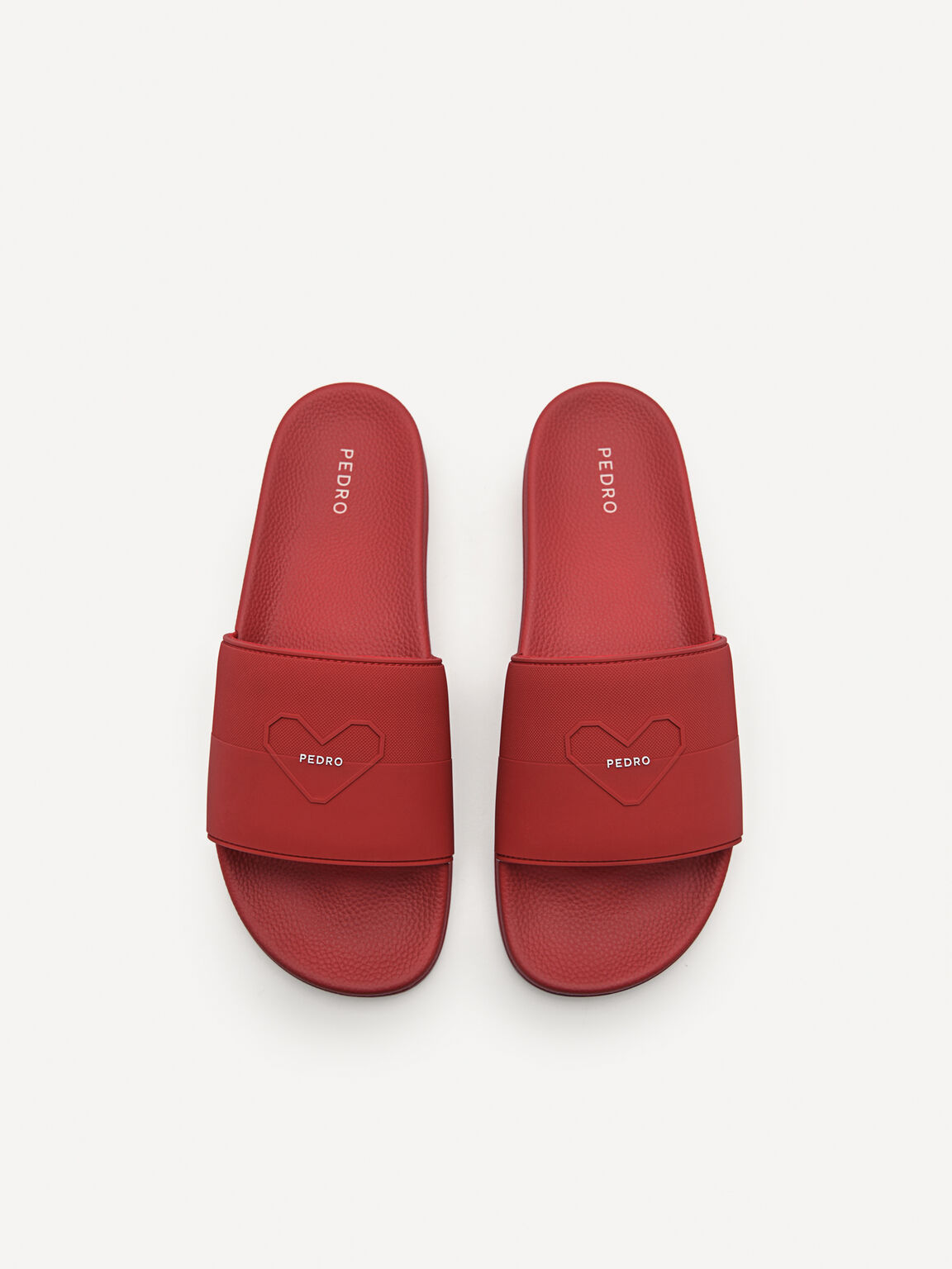 Eterna Slide Sandals, Red