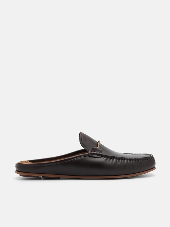 Hawser Leather Slip-On Driving Shoes, Dark Brown