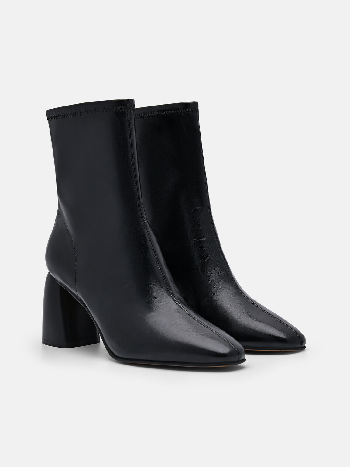 Alana Heel Boots, Black