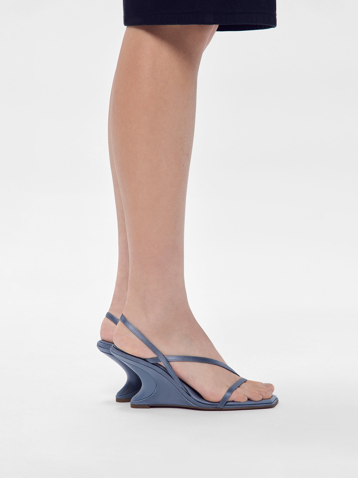 Oriana楔形涼鞋, 石蓝色