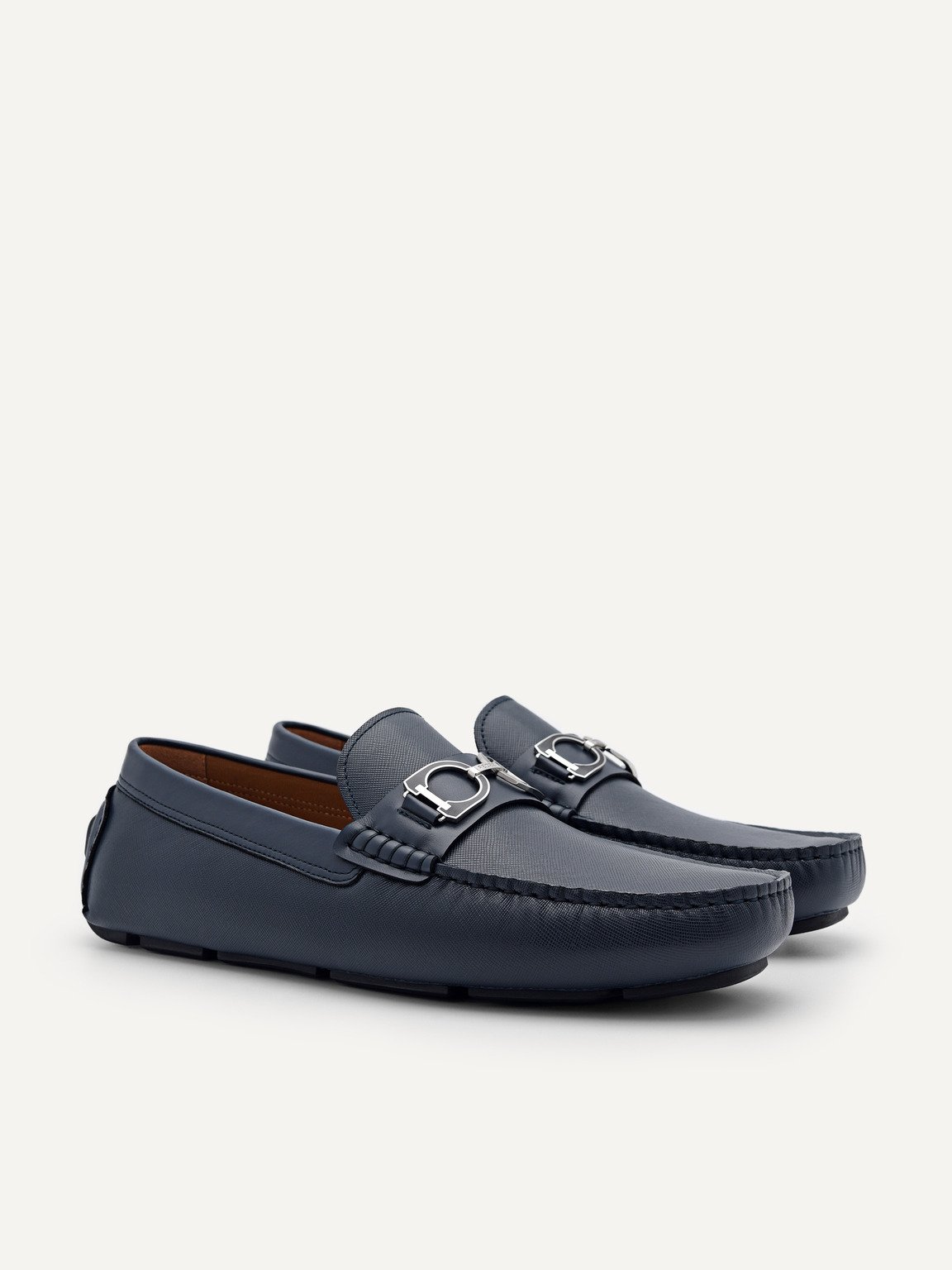 Antonio Leather Driving Shoes, Navy