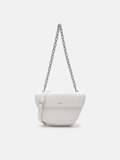 Olivia Shoulder Bag, White
