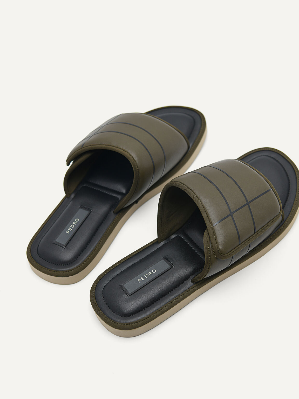 Slide Sandals, Military Green