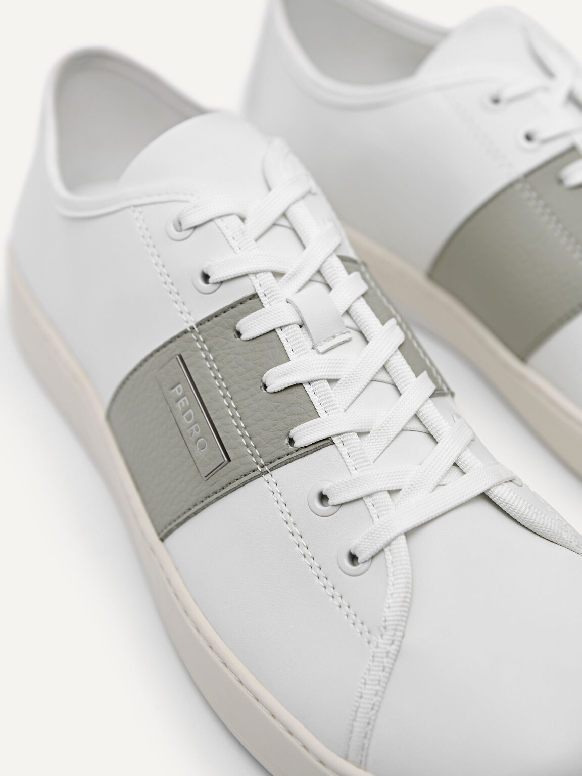 Lace-Up Sneakers, White