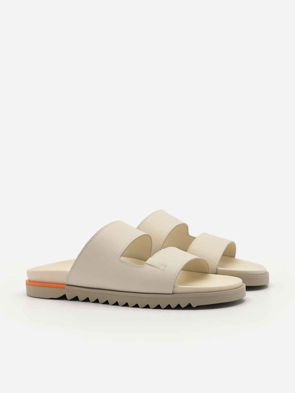 Owen Slide Sandals, Beige