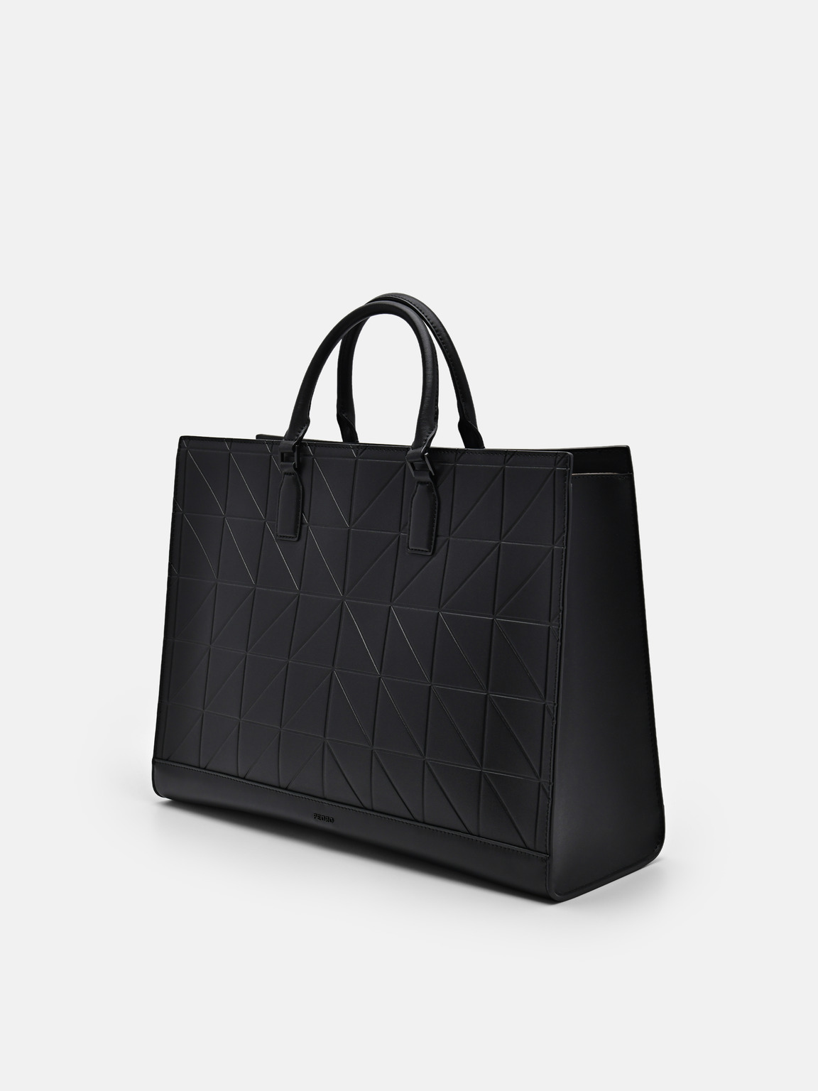 PEDRO Studio Leather Pixel Tote Bag, Black