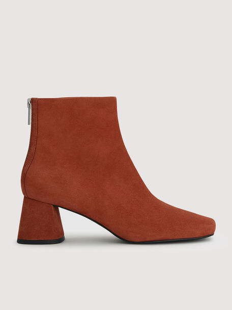 Suede Ankle Boots, Brick