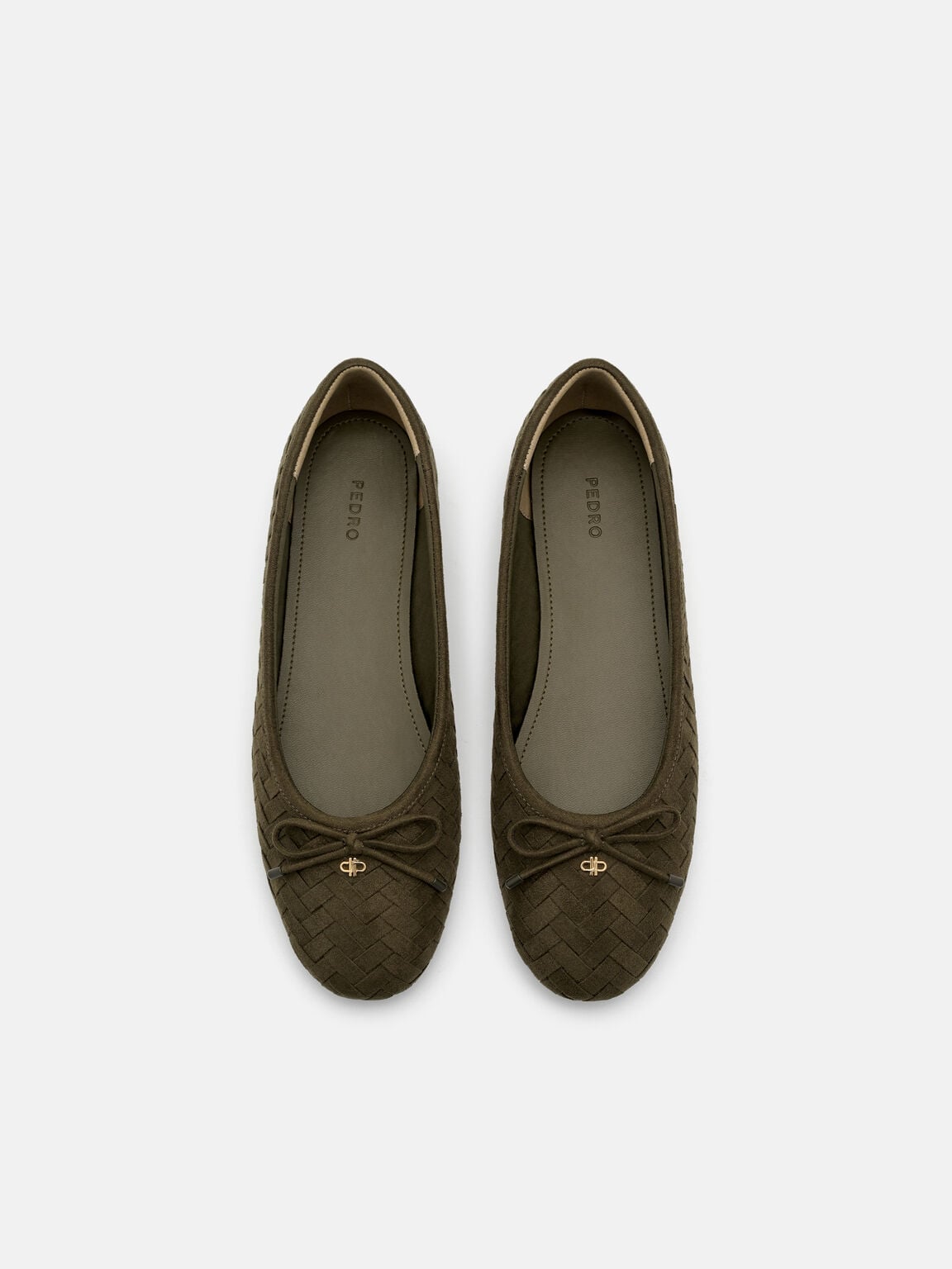 Anna Ballerina Flats, Olive
