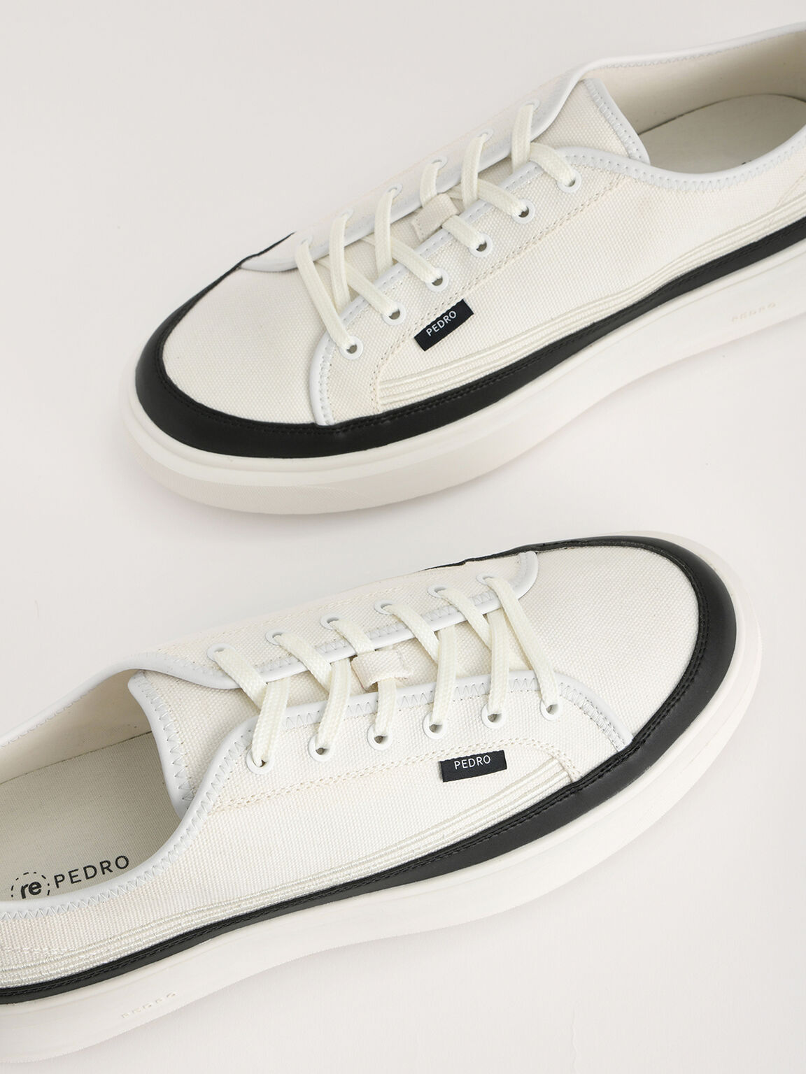 Sustainable Court Sneakers, Chalk