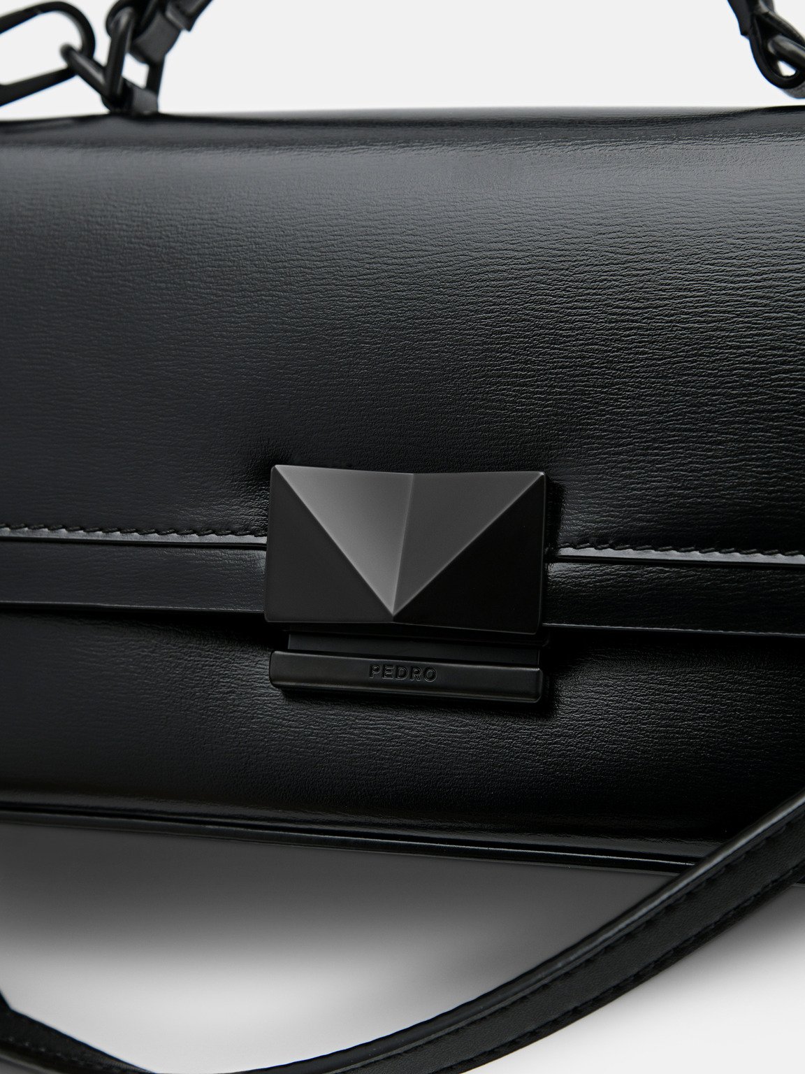 PEDRO Studio Pixel Leather Mini Shoulder Bag, Black