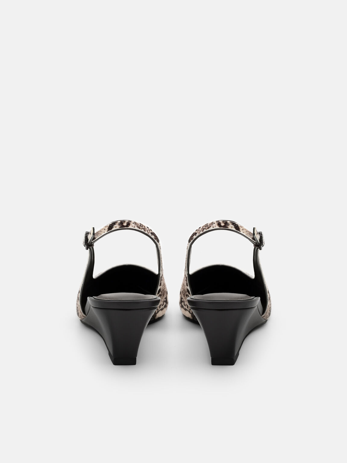 Adena Leather Wedge Slingback Pumps, Multi