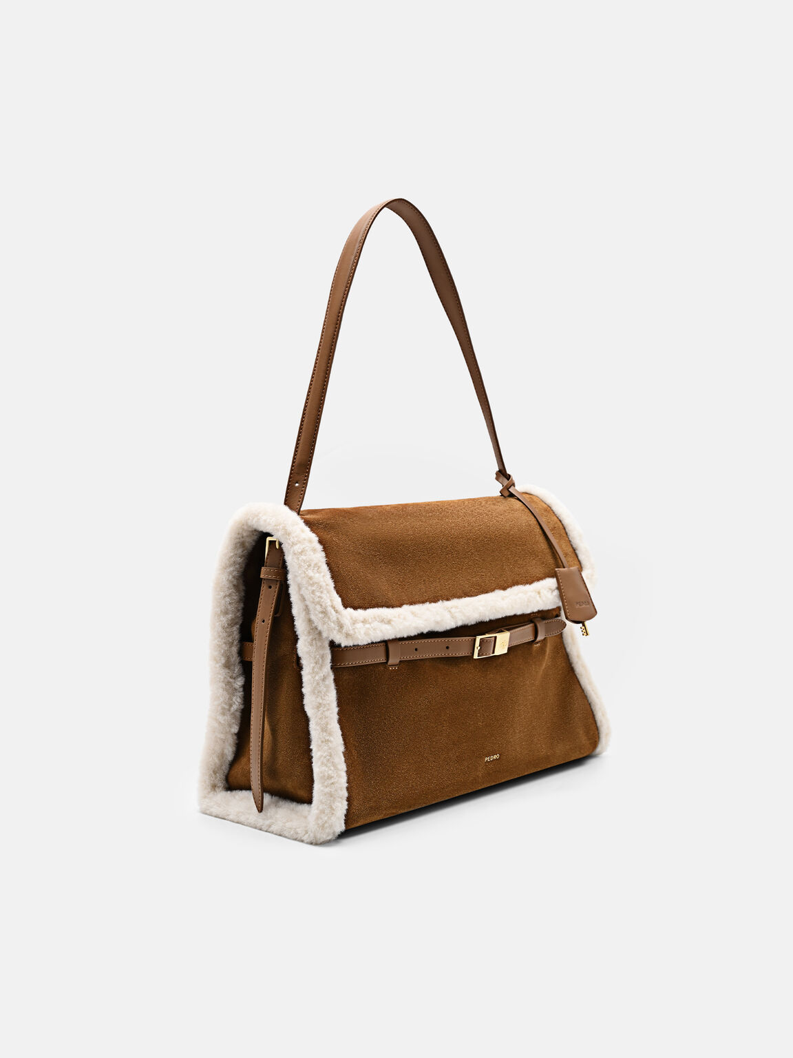 Large Shoulder Bag, Cognac