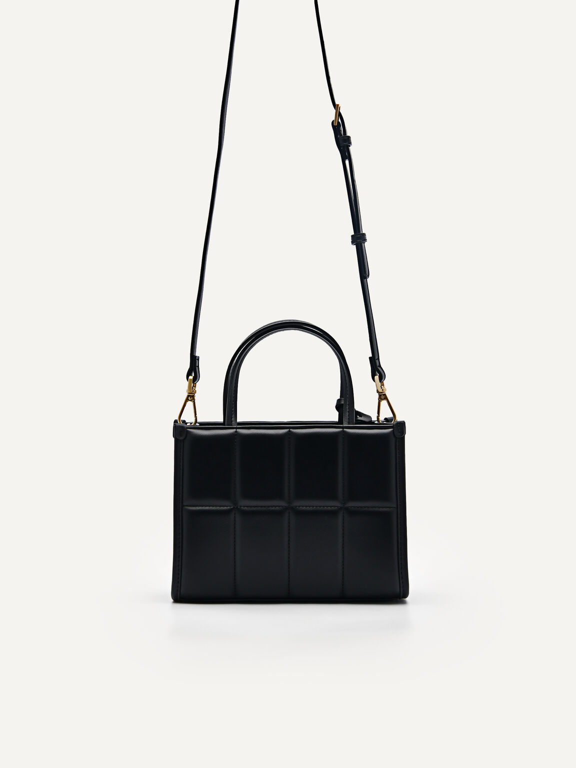 Mini Quilted Handbag, Black