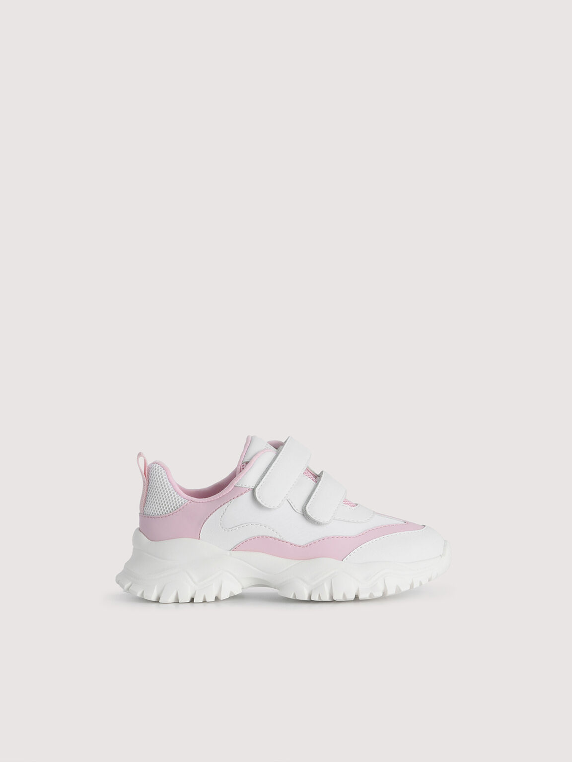 色塊拼接運動鞋, 浅粉色
