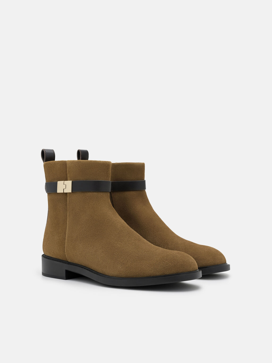 Jatte Suede Boots, Dark Camel