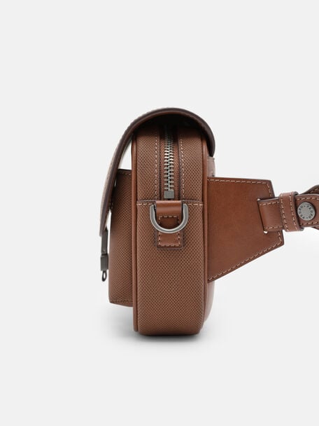 Jatte Belt Bag, Cognac Textured