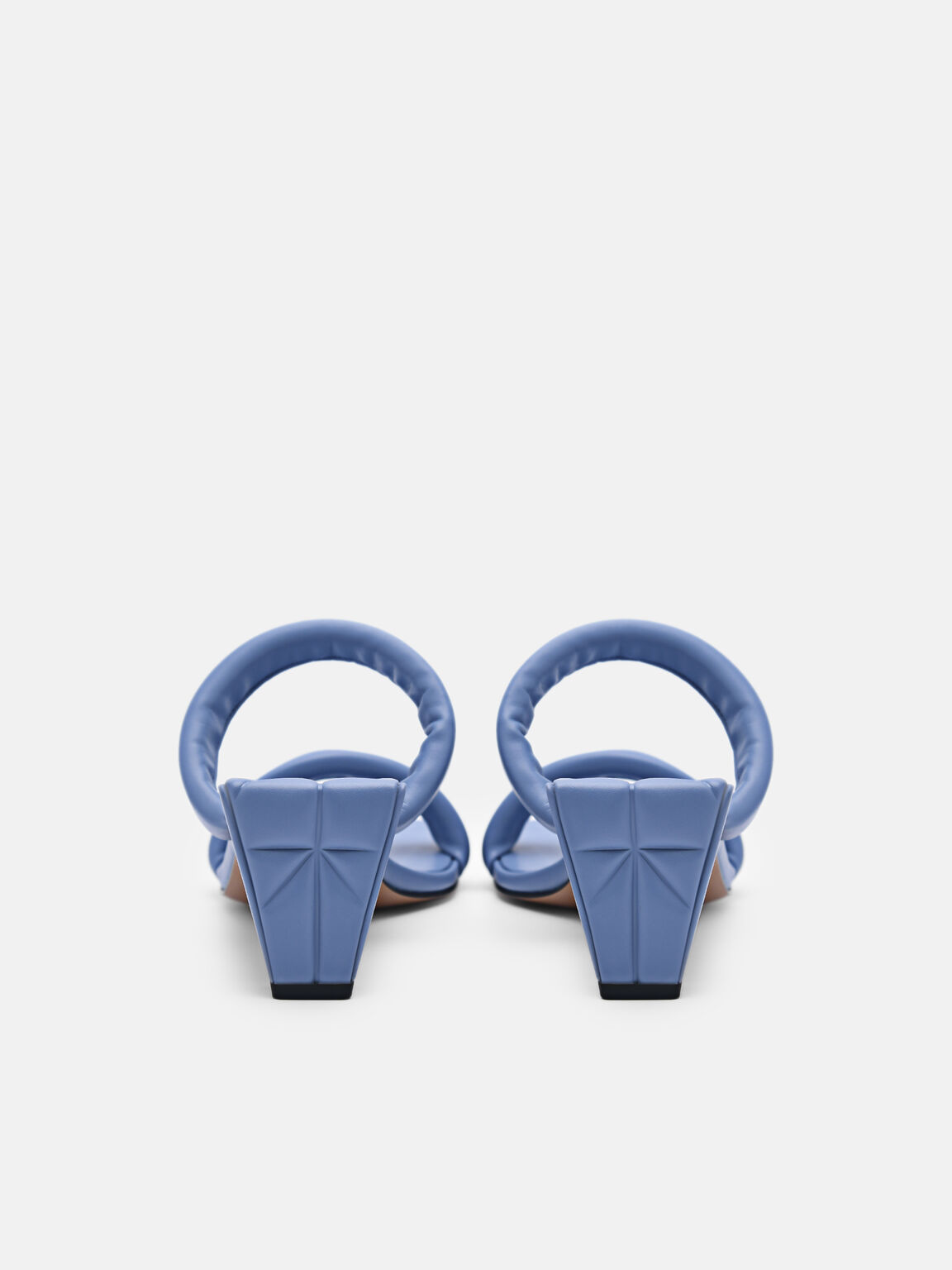 Aster Heel Sandals, Blue
