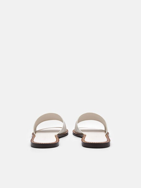 Slide Sandals, Chalk
