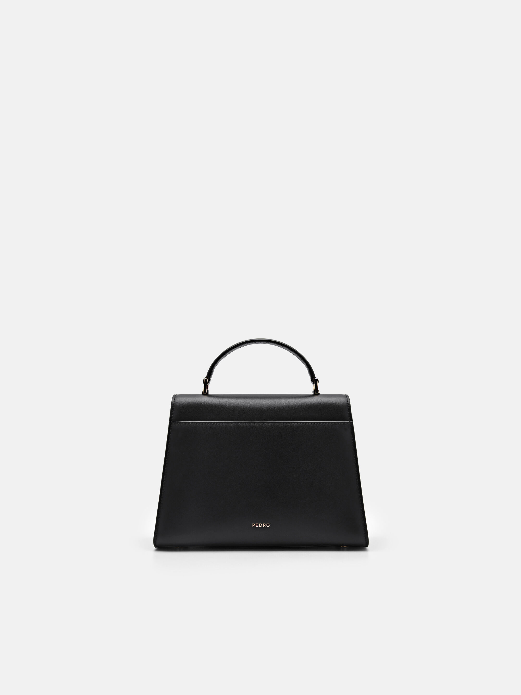 Black Leather Handbag - PEDRO SG