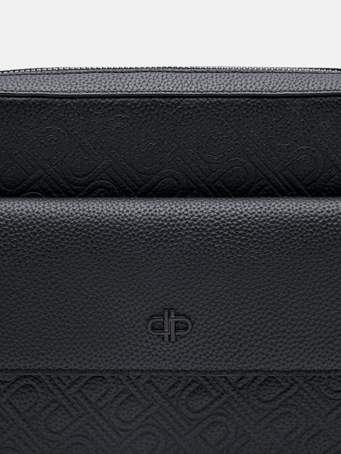 Leather Crossbody Bag, Black