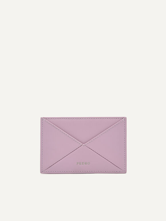 PEDRO 스튜디오 레더 카드 지갑, 블러쉬 컬러