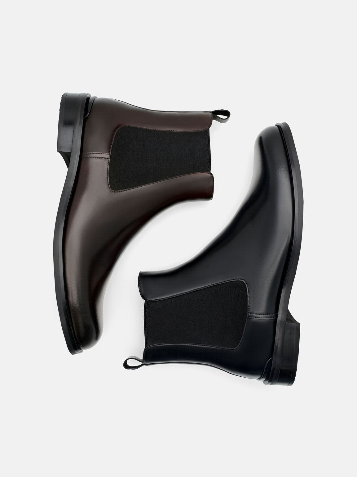 Chace Leather Chelsea Boots, Black