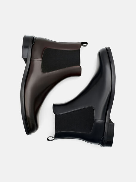 Chace Leather Chelsea Boots, Black