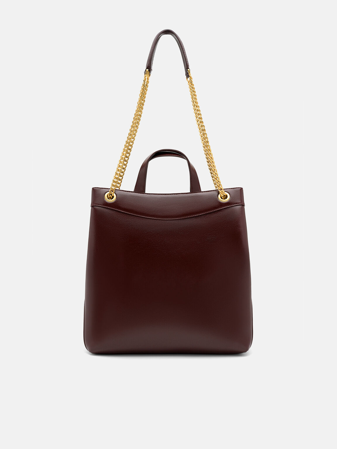 Cassier Tote Bag, Wine Wrinkled