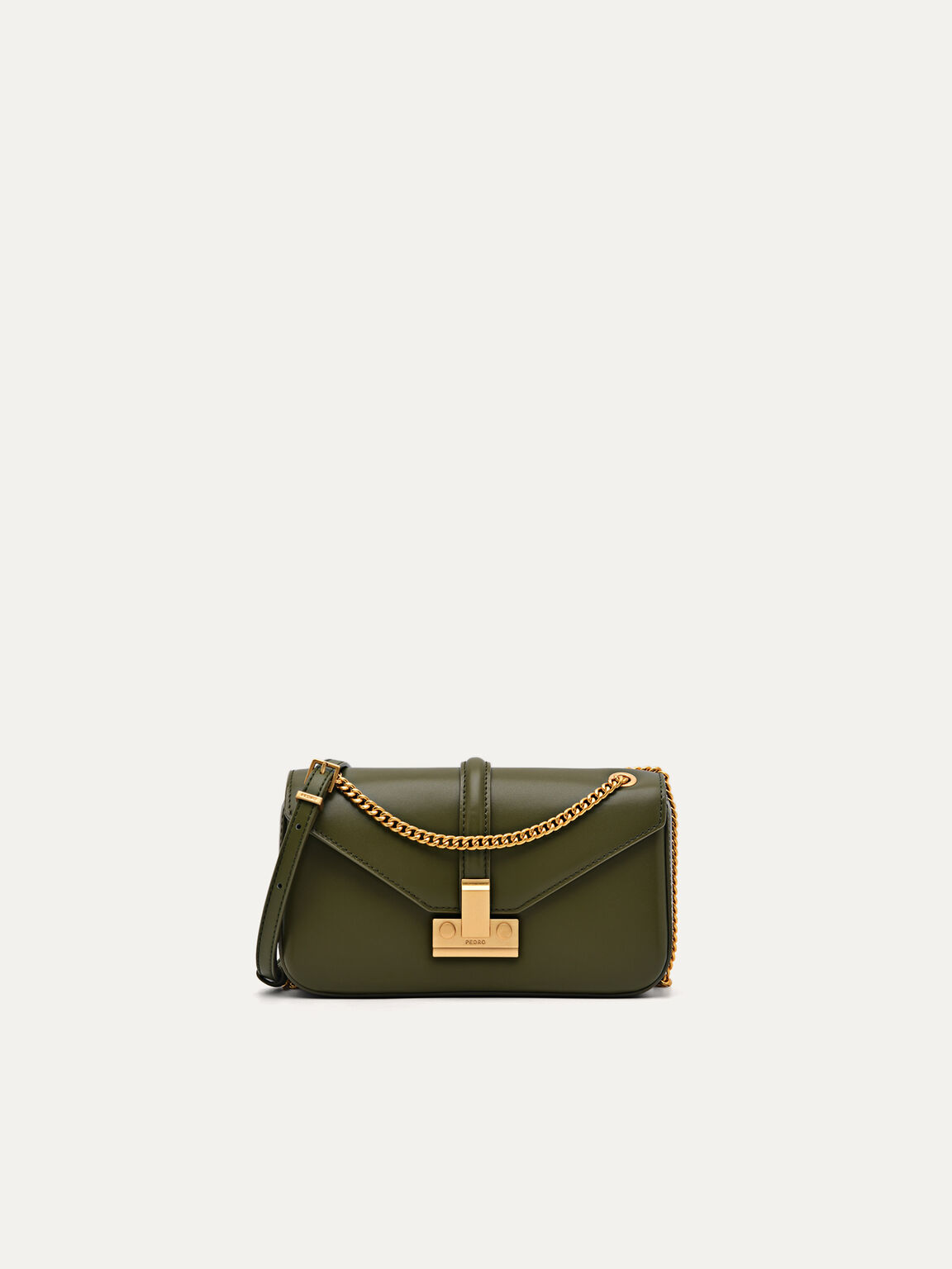PEDRO Studio Francoise Leather Shoulder Bag, Military Green