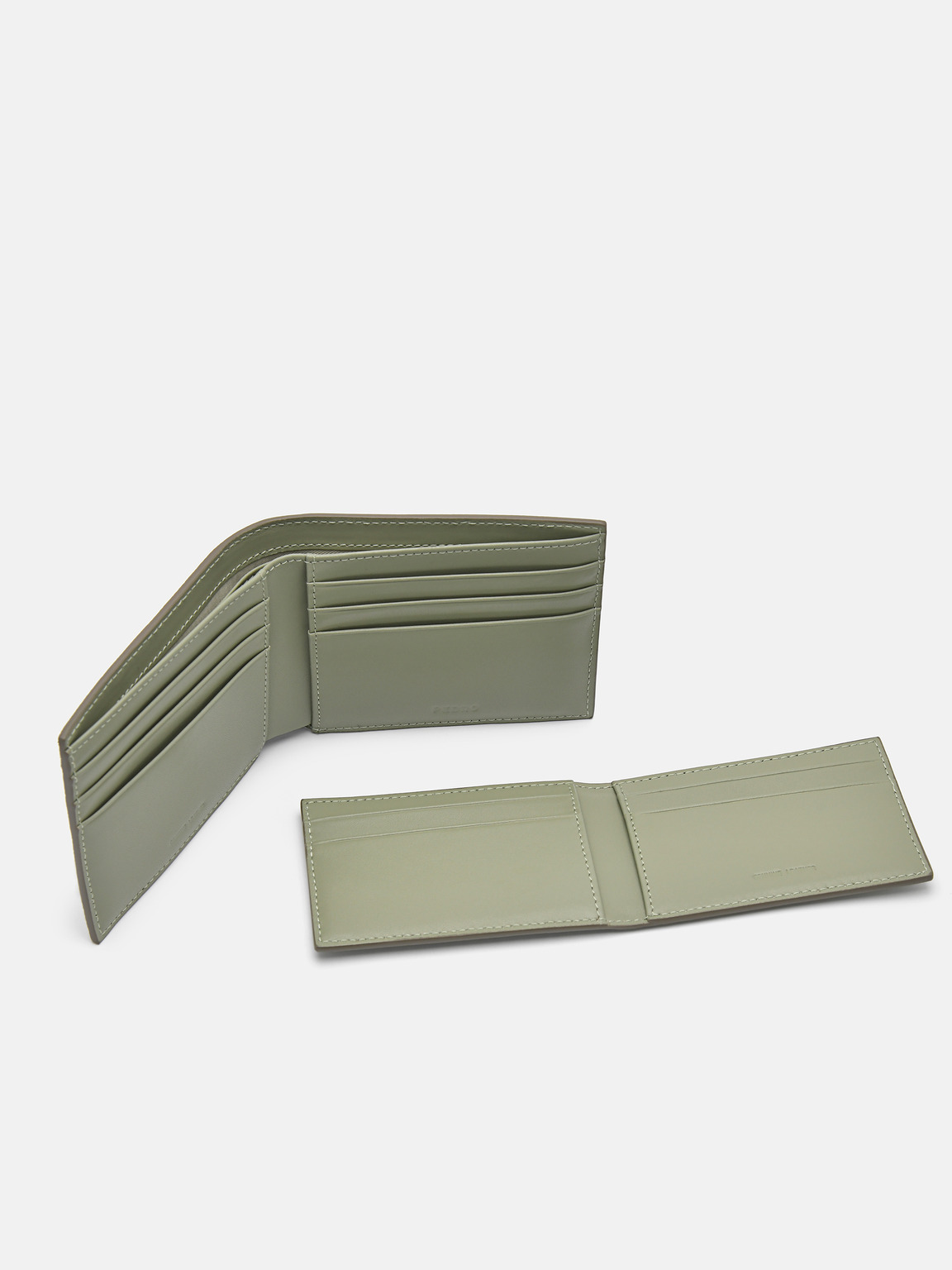 Oliver Leather Bi-Fold Wallet with Insert, Olive