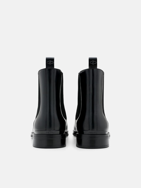 Chace Leather Chelsea Boots, Black