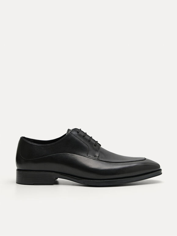 Dylan Leather Derby Shoes, Black