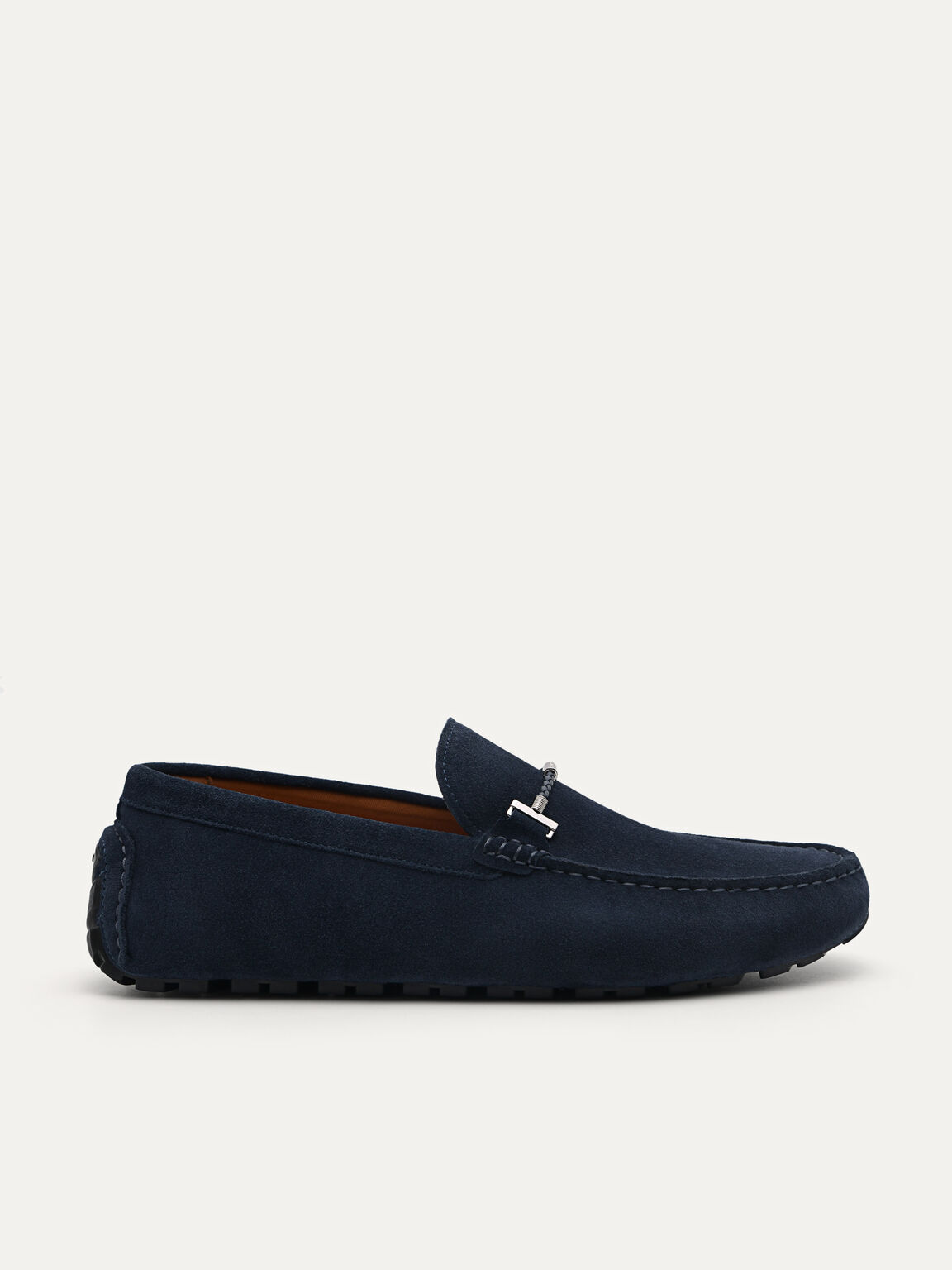 Robert Suede Leather Moccasins, Navy