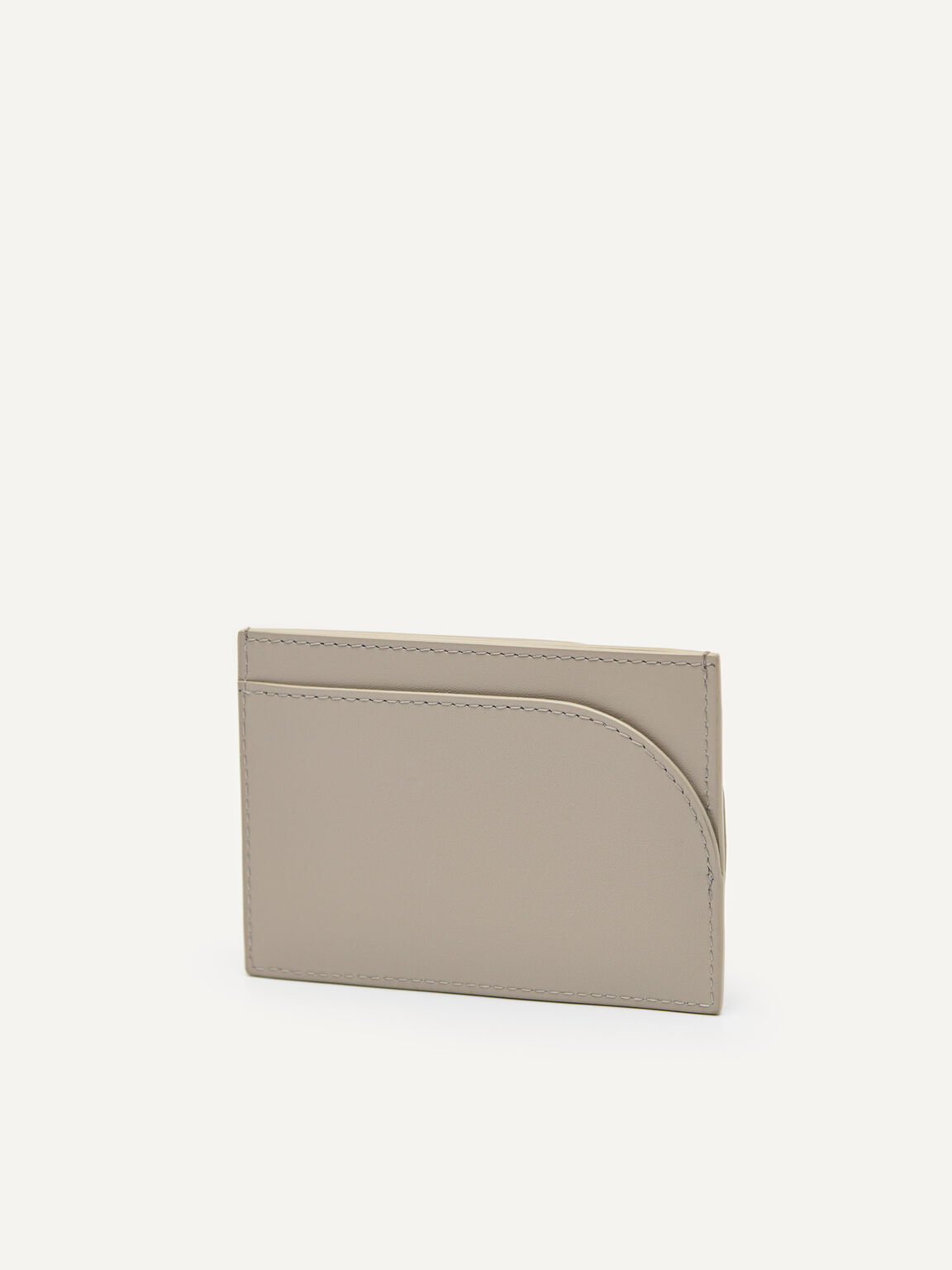 PEDRO Studio Leather Card Holder, Taupe