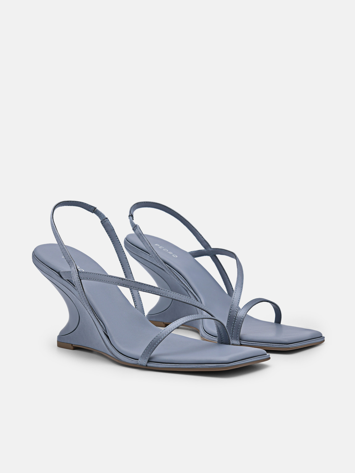 Oriana Wedge Sandals, Slate Blue