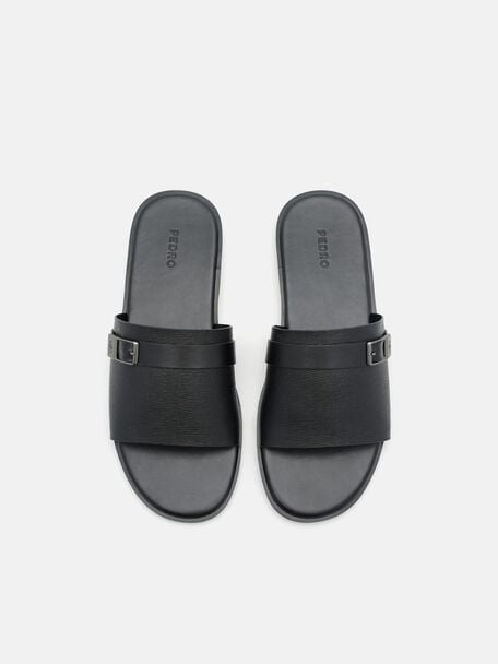 Slide Sandals, Black