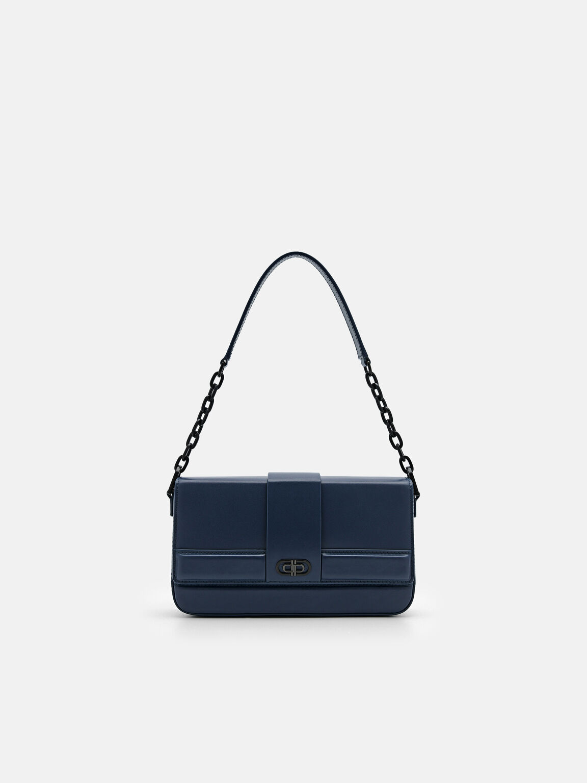 PEDRO Icon Leather Sling Bag, Navy