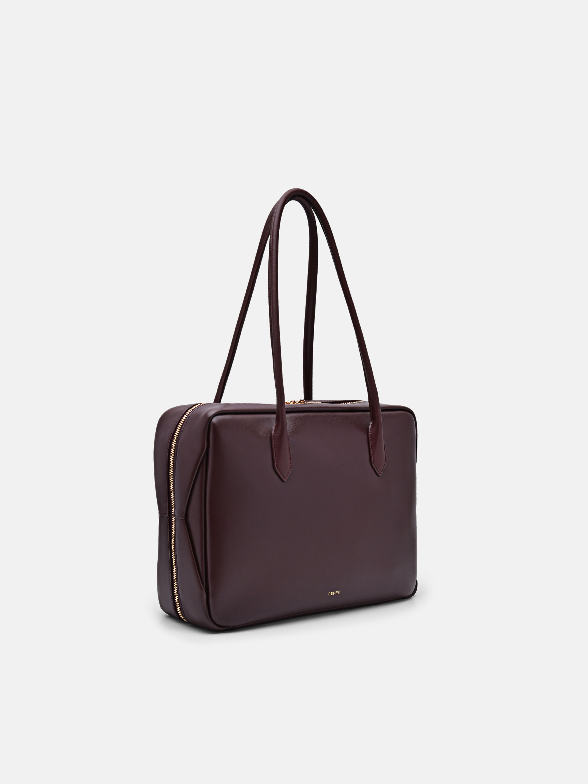 Burgnundy Caddie Leather Bowling Bag - PEDRO CA