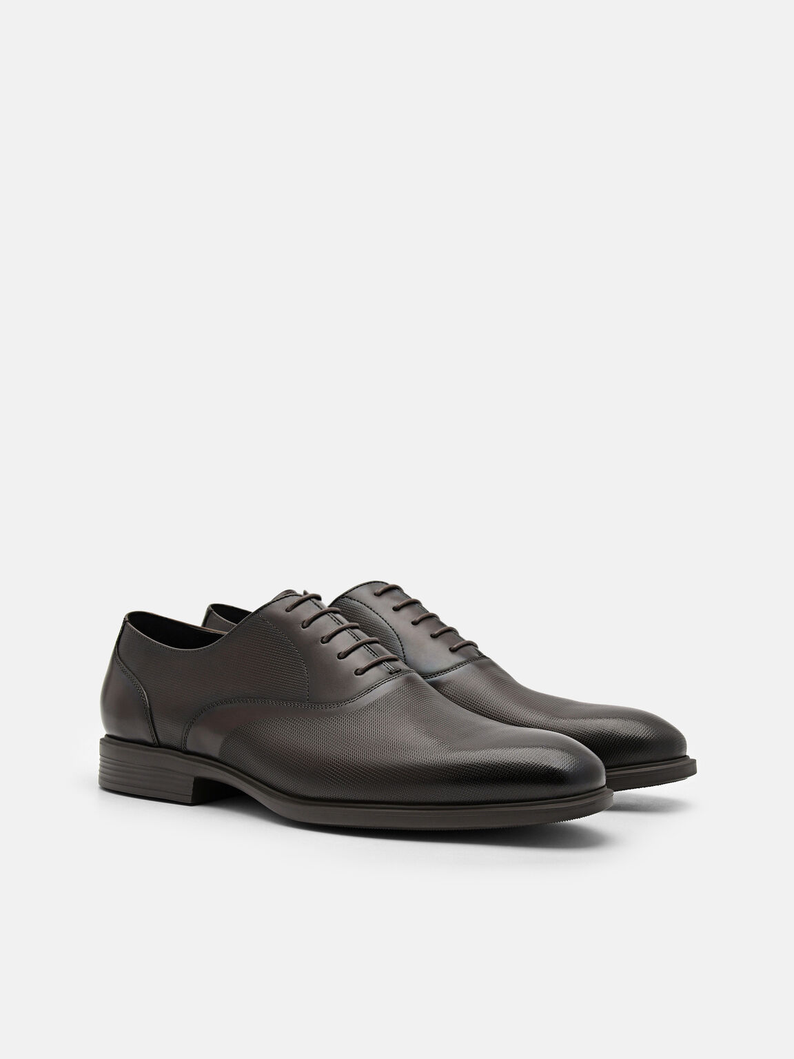 Altitude Lightweight Leather Oxford Shoes, Dark Brown